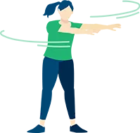 トレーニングする人